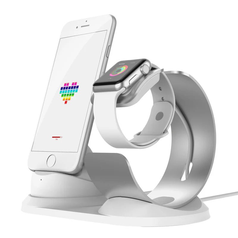 Two-in-one Aluminum Alloy Metal Charging Stand